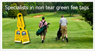 Golf green fee tags